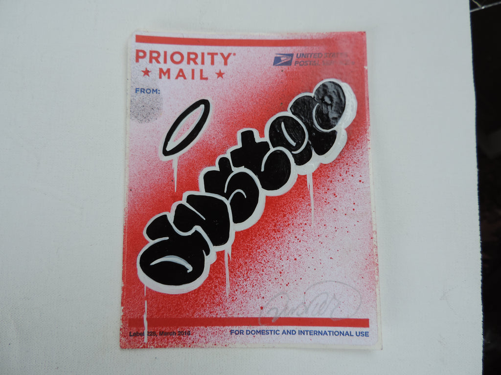 Original Duster Throwie on USPS Sticker Paper - 011