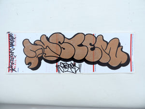 Original GOLD Duster Throwie on USPS Sticker Paper - 004