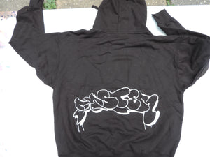 Duster XL Hoodie Silk Screened Throwie & Tag with Goodfella's Slogan